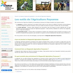 Agriculture paysanne - Les outils de l'Agriculture Paysanne