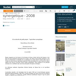 Agriculture synergetique - 2008