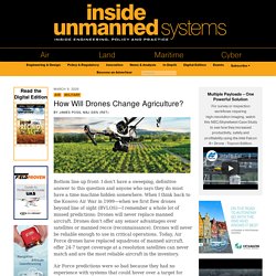 INSIDE UNMANNED SYSTEMS 09/03/20 How Will Drones Change Agriculture?