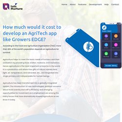 Cost to develop an AgriTech app like Growers EDGE