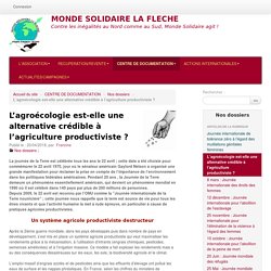 L'agroécologie est-elle une alternative crédible à l'agriculture productiviste ?