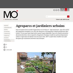 Agroparcs et jardiniers urbains