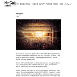 See Ahead and Stay Ahead with New SIEM and Cloud Solutions -