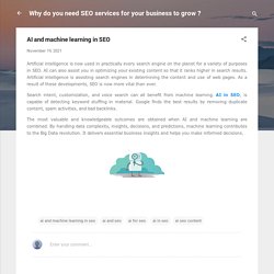 AI and machine learning in SEO
