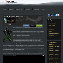 Arcen Games, LLC - AI War Features