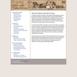 AIC – Book and Paper Group