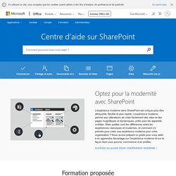 Microsoft - Centre d’aide de SharePoint