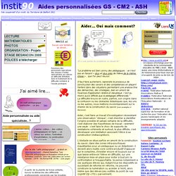 ASH, Aide personnalisée, instit90