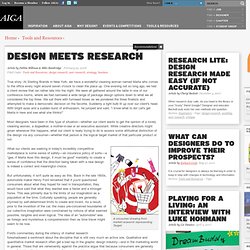Design Meets Research