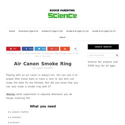 Le canon à air "rond de fumée"