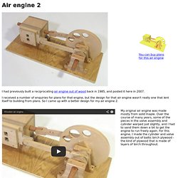 Wood-made air engine