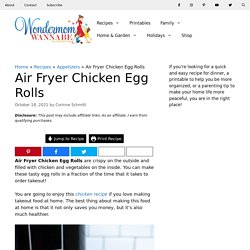Air Fryer Chicken Egg Rolls