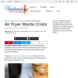 Air Fryer Monte Cristo