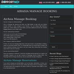 AirAsia Manage Booking
