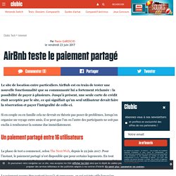 AirBnb teste le paiement partagé