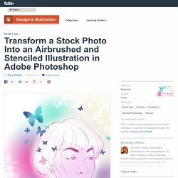 Transform a Stock Photo Into an Airbrushed and Stenciled Illustration in Adobe Photoshop