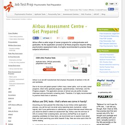 Airbus Assessment Centre - JobTestPrep
