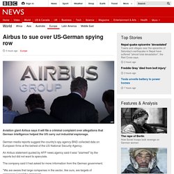Airbus to sue over US-German spying row - BBC News