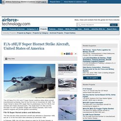 F/A-18E/F Super Hornet Strike Aircraft