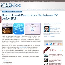 How-to: Use AirDrop to share files between iOS devices [Poll]