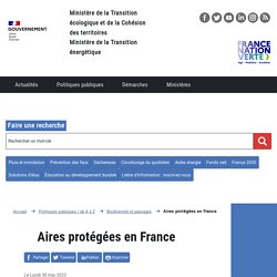 Aires protégées en France