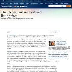 The 10 best airfare alert and listing sites - Travel - News