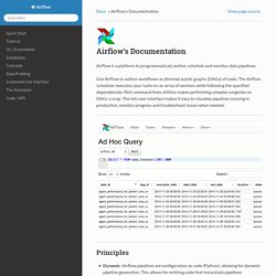 Airflow’s Documentation — Airflow 1.0.0 documentation