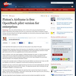 Piston's Airframe is free OpenStack pilot version for enterprises