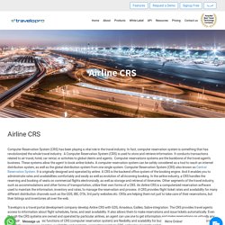 Airline CRS Systems