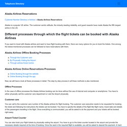 Alaska Airline Reservations - Cheap Flight Booking - Off 30%