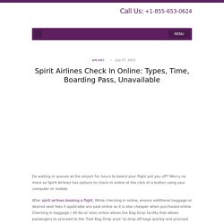 Spirit Airlines Online Check In: Types, Time, Boarding Pass, Unavailable