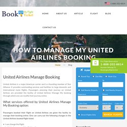 United Airlines Manage Booking