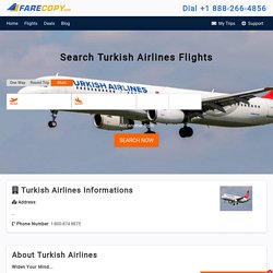 Turkish Airlines - Cheap Flights - Cheap Airlines Tickets - FareCopy.com