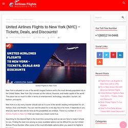 $60 United Airlines Flights Booking to New York (NYC) +1(800)214-0448
