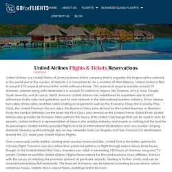 Discounts and Deals on Making United Airlines Flights Reservations