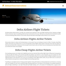 Delta Airlines Flights Airline Tickets