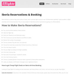 Iberia Airlines Reservations