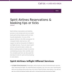 Spirit airlines reservations(Book Ticket) - Tripexel.com