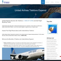 United Airlines Telefono de Numero +1-855-671-0784 Espenol