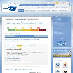 Etat de l'air - Résultats - Indice Français Citeair