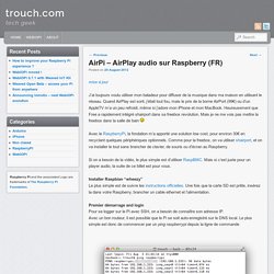 AirPi – AirPlay audio sur Raspberry (FR)