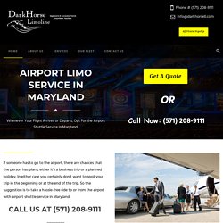 Airport Limo Service in Maryland