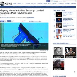 Airport Security: Loaded Gun Slips Past TSA Screeners