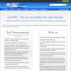 Air VPN - The air to breathe the real Internet