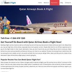 Qatar Airways Book A Flight +1 844 418 1265