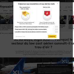 XL Airways, Aigle Azur... Pourquoi le secteur du low cost aérien connaît-il un trou d'air ?