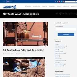 Aït Ben Haddou / clay and 3d printing - WASP