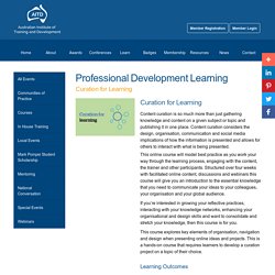 Curation for Learning