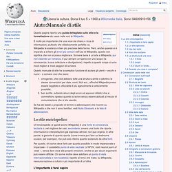 Manuale di stile per Wikipedia