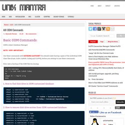 AIX ODM Commands - UnixMantra